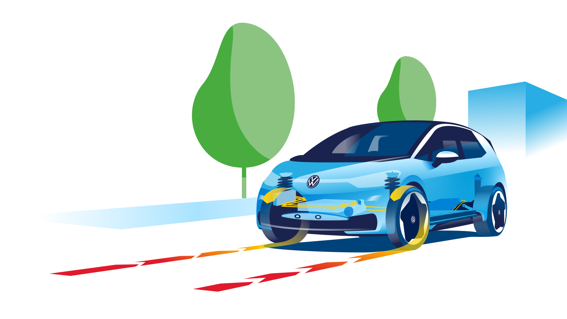 Volkswagen енергия при спиране