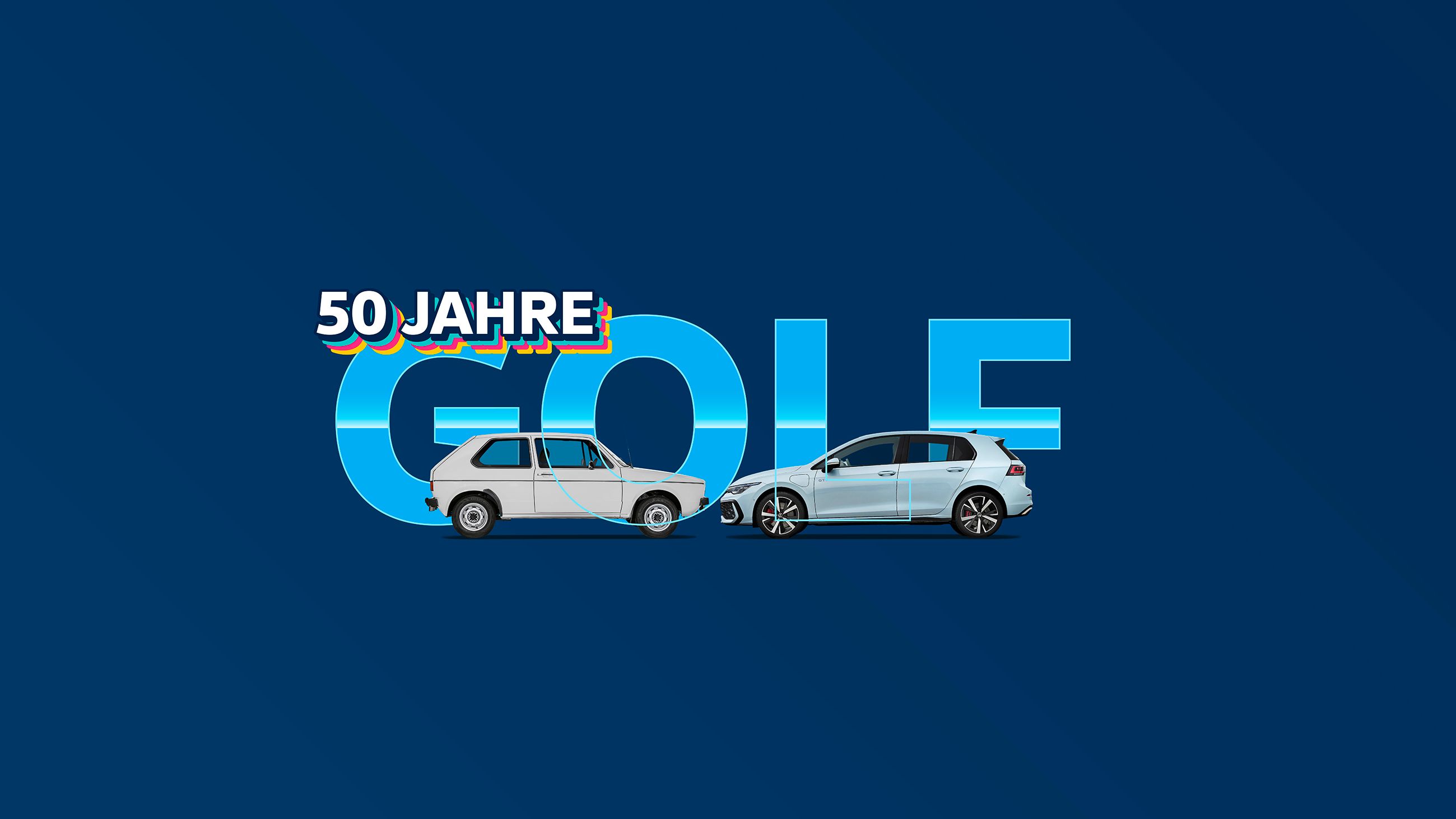 50 Jahre Golf Jubiläumslogo