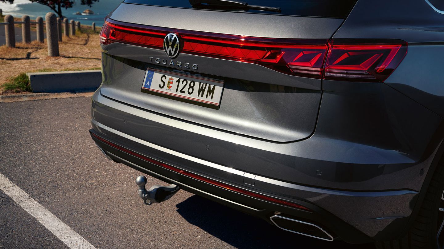 Изглед на допълнително предлагания теглич при VW Touareg Elegance.