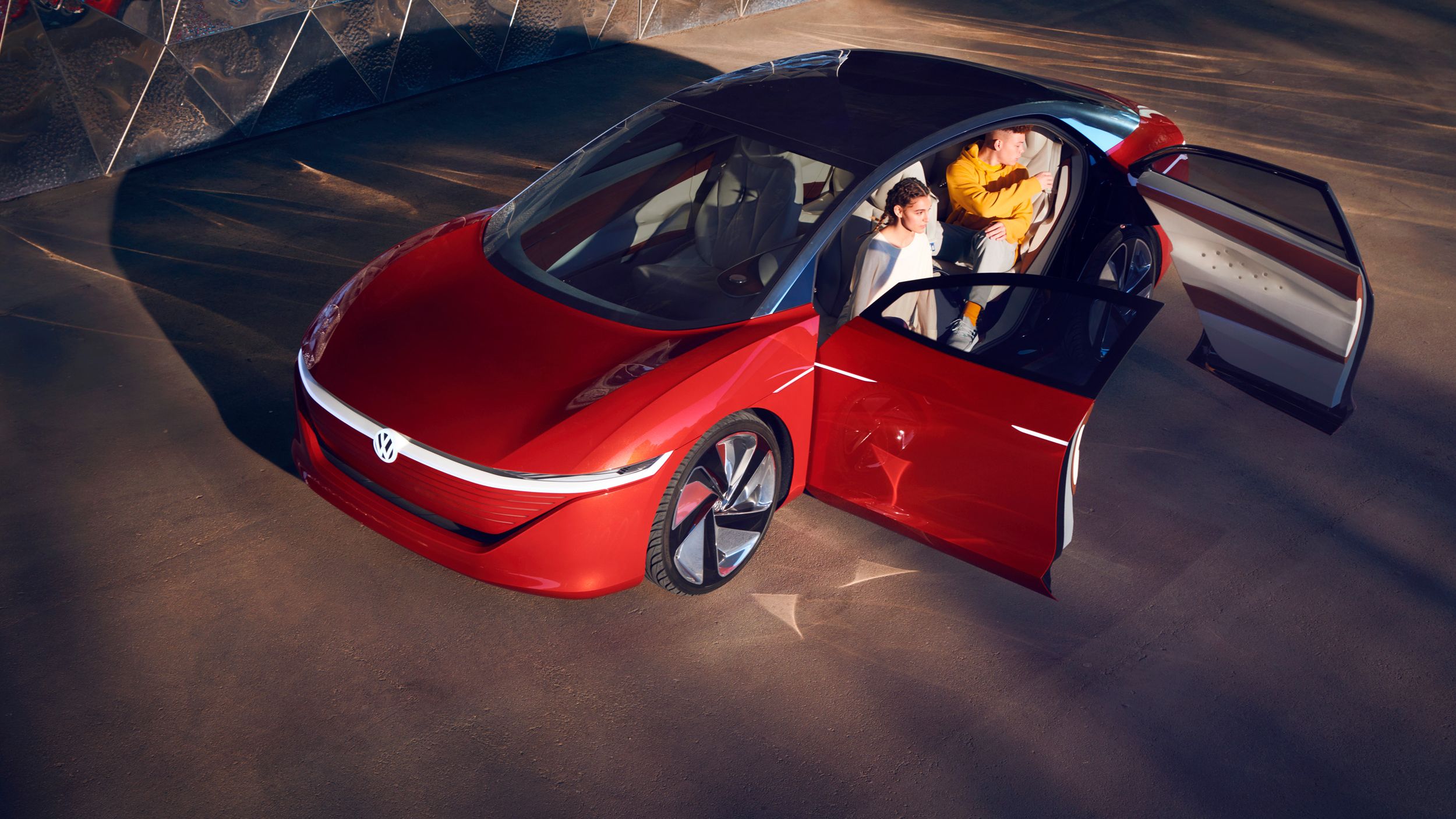Електрическата концептуална студия VW ID. Vizzion