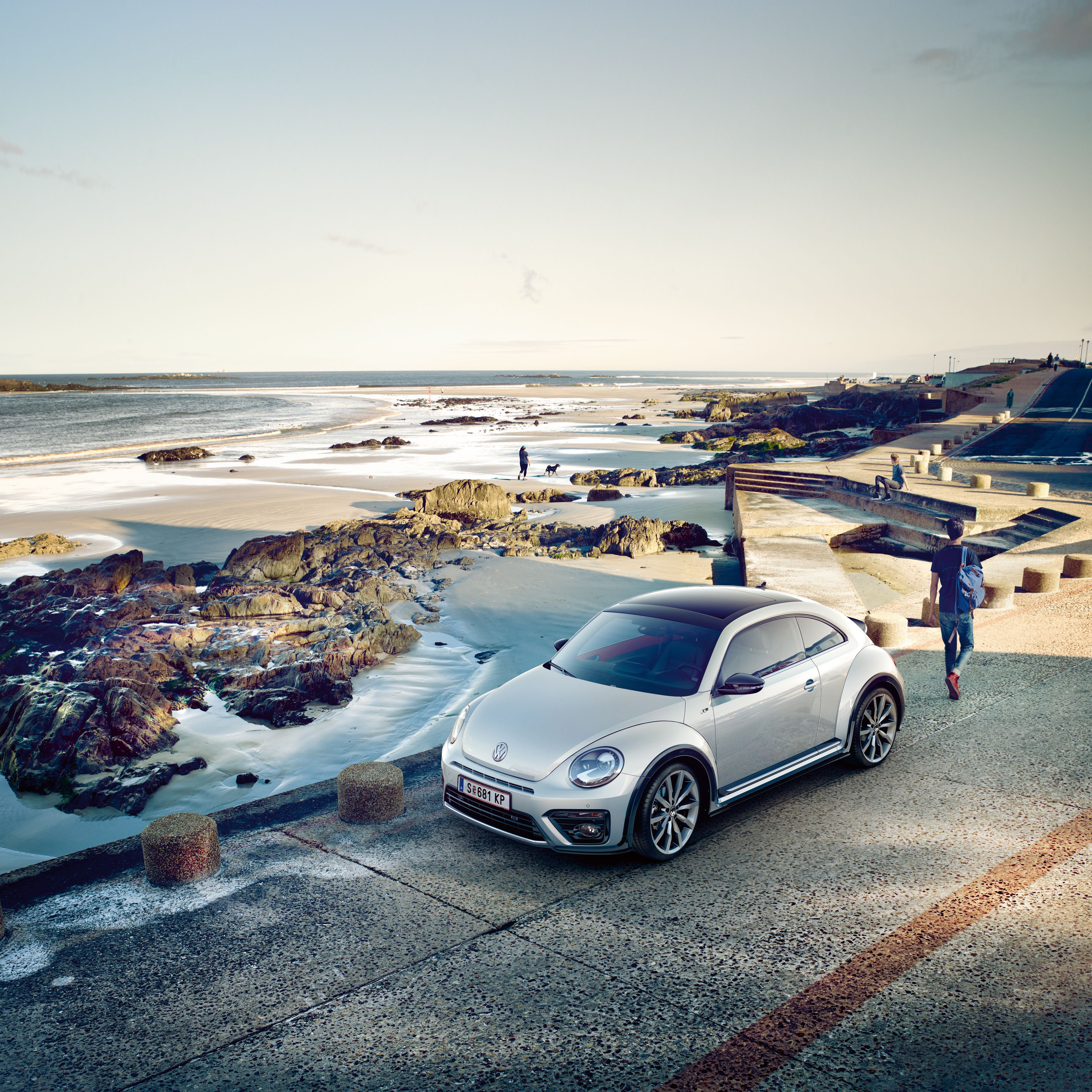 VW Beetle сребрист в профил