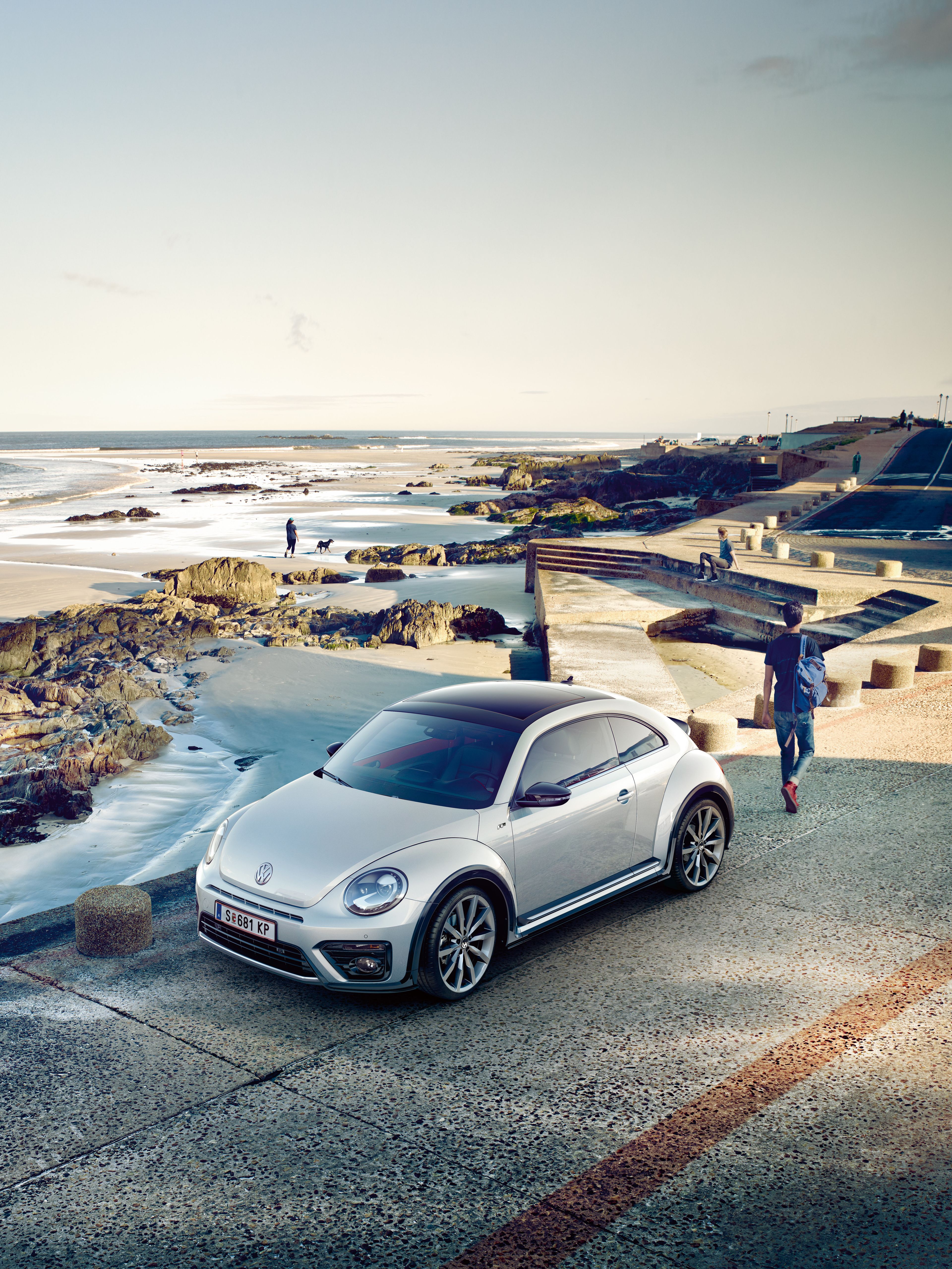 VW Beetle сребрист в профил