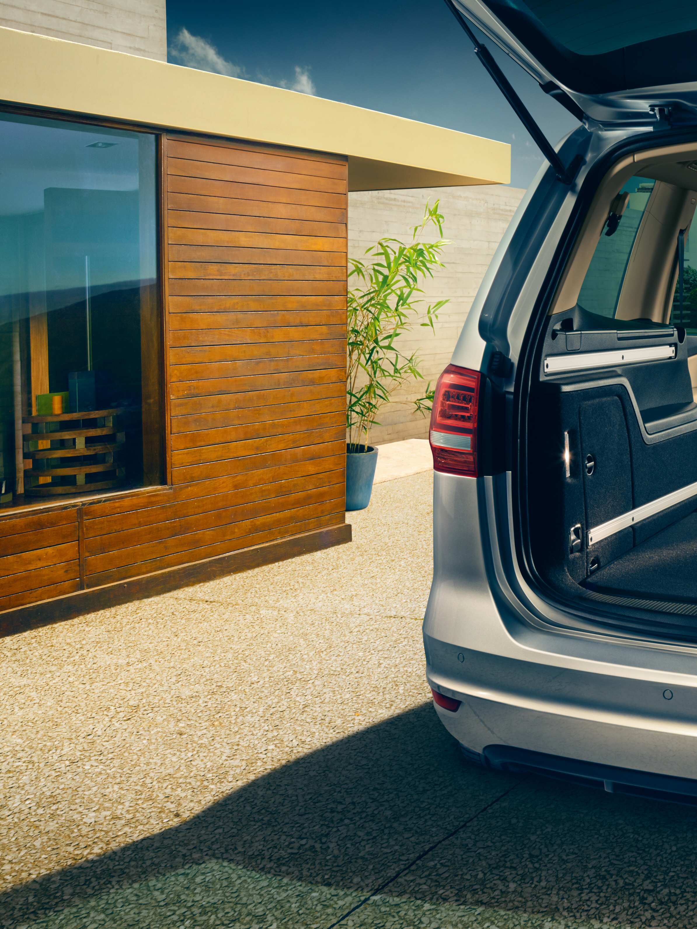 vw volkswagen sharan innen interieur kofferrraum