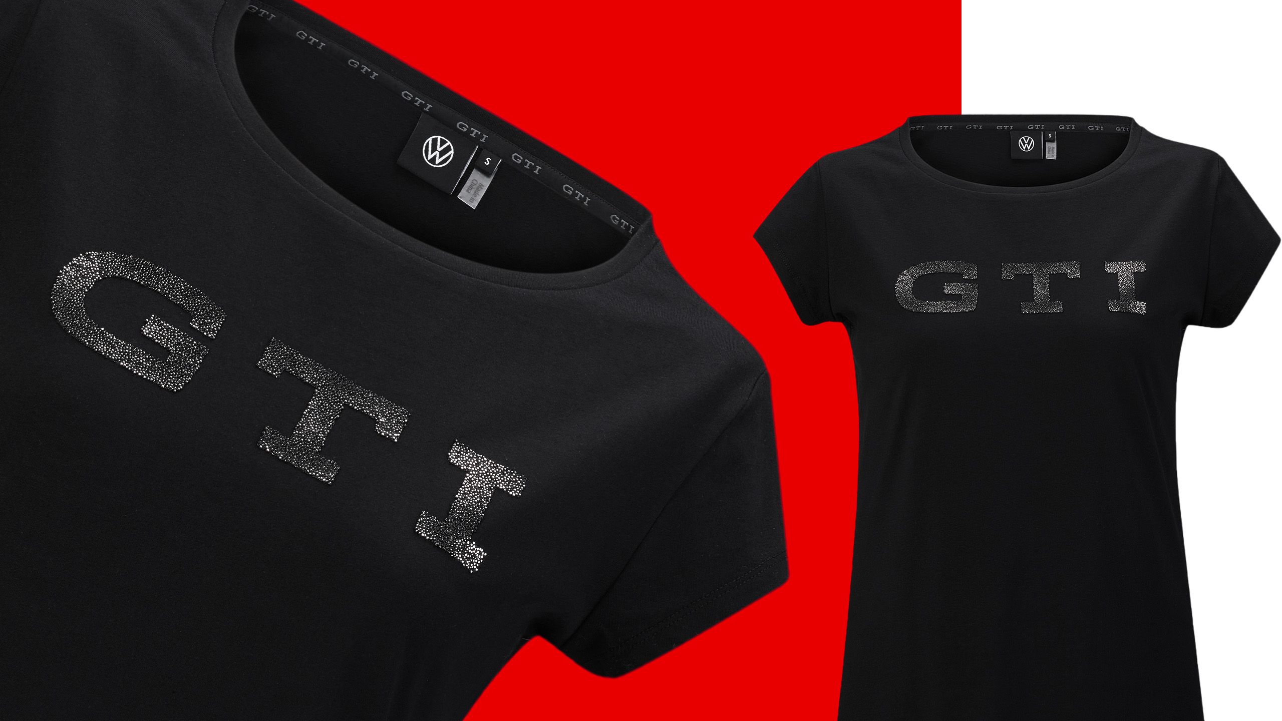 Черна тениска от колекцията GTI