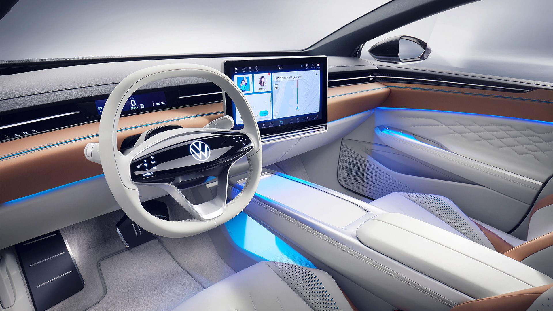 Digital Cockpit при Volkswagen ID. SPACE VIZZION