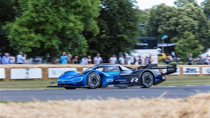 vw volkswagen id.r elektro rennwagen goodwood