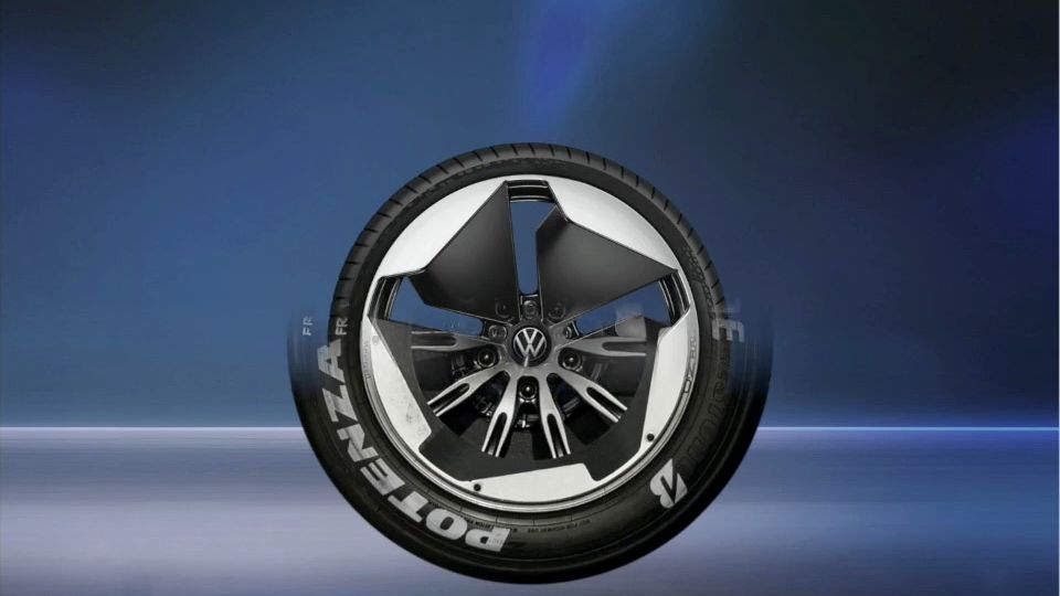 Аеродинамично оптимизираният дизайн на колелата при Volkswagen ID.R