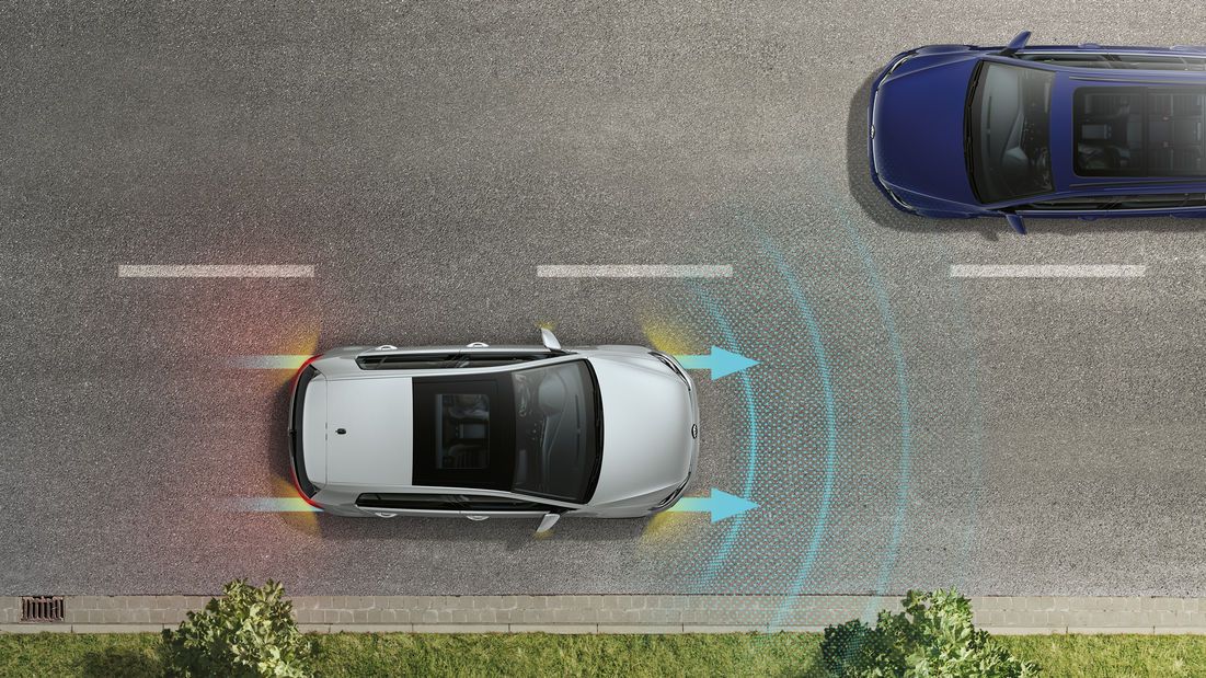 vw volkswagen stauassistent emergency assist