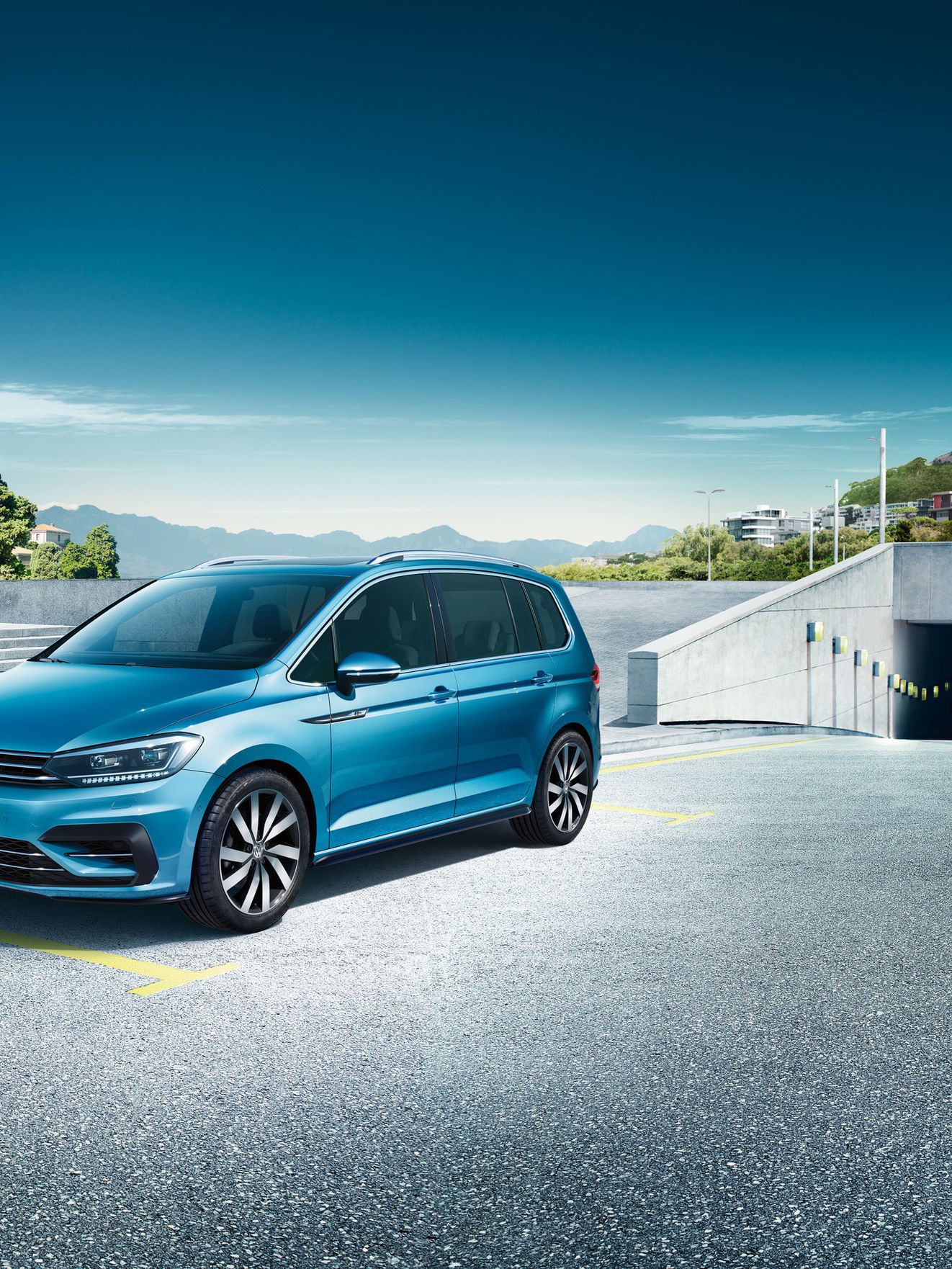 vw volkswagen passat blau familie